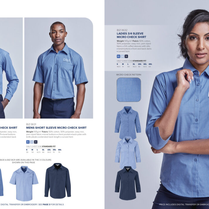 Mens Short Sleeve Micro Check Shirt - Image 4