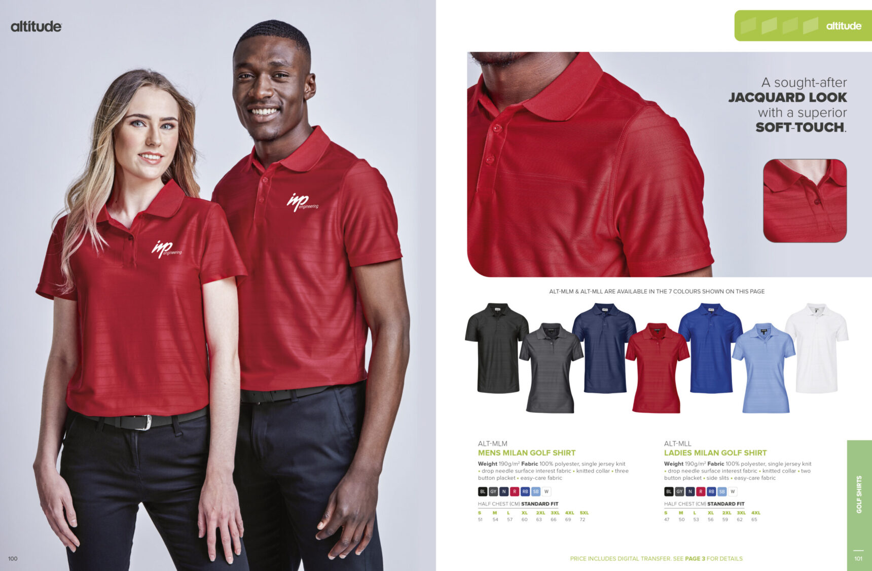 Ladies Milan Golf Shirt - Image 4