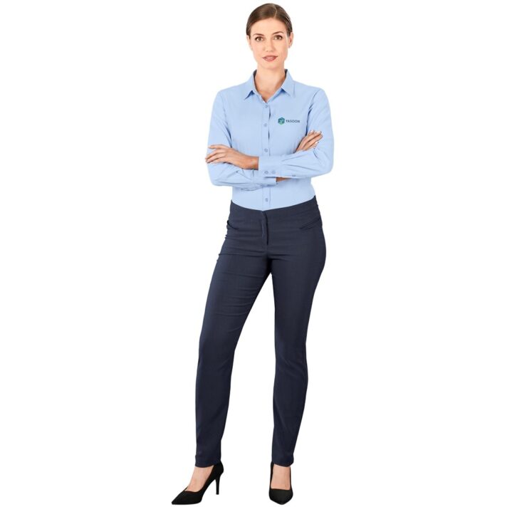 Ladies Long Sleeve Nottingham Shirt - Image 6
