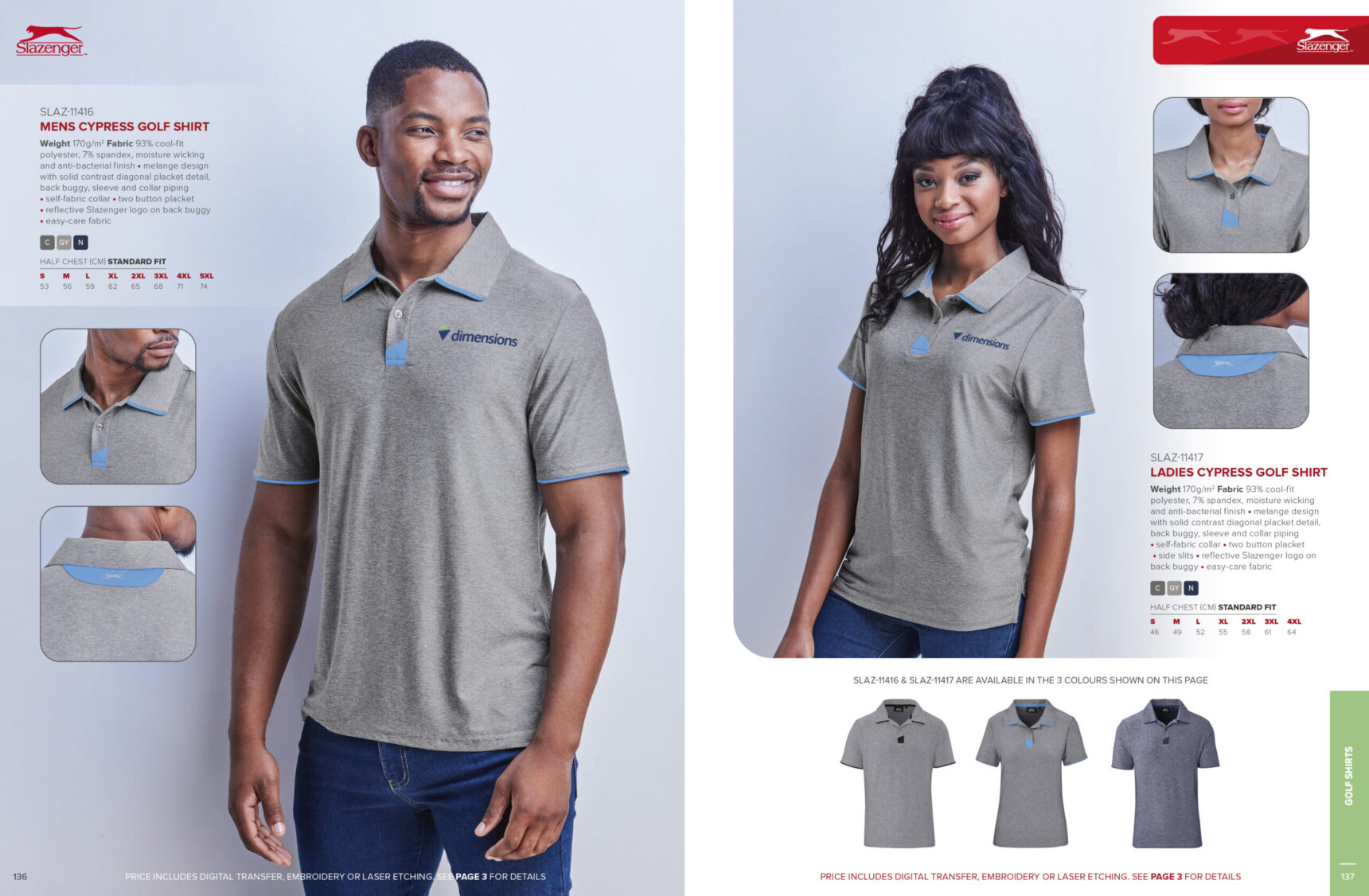 Mens Cypress Golf Shirt - Image 8