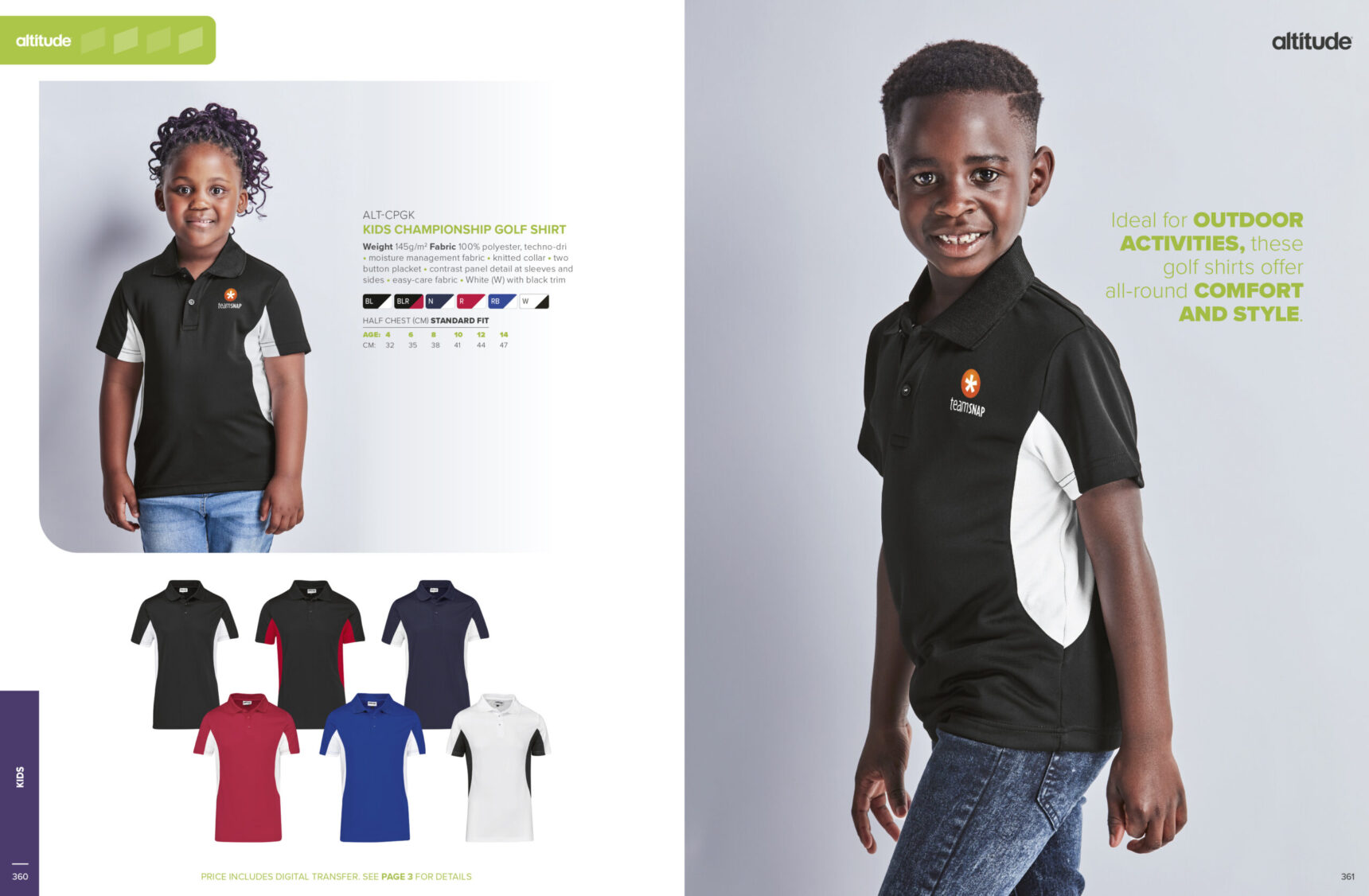 Kids Championship Golf Shirt - Image 7