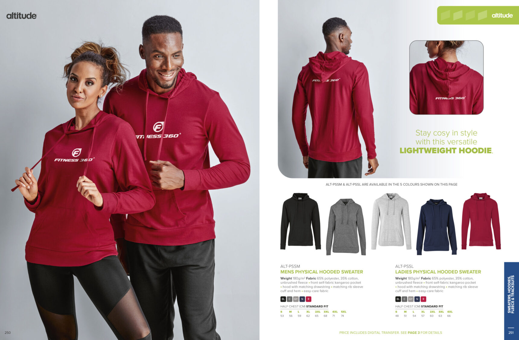 Ladies Physical Hooded Sweater - Image 6