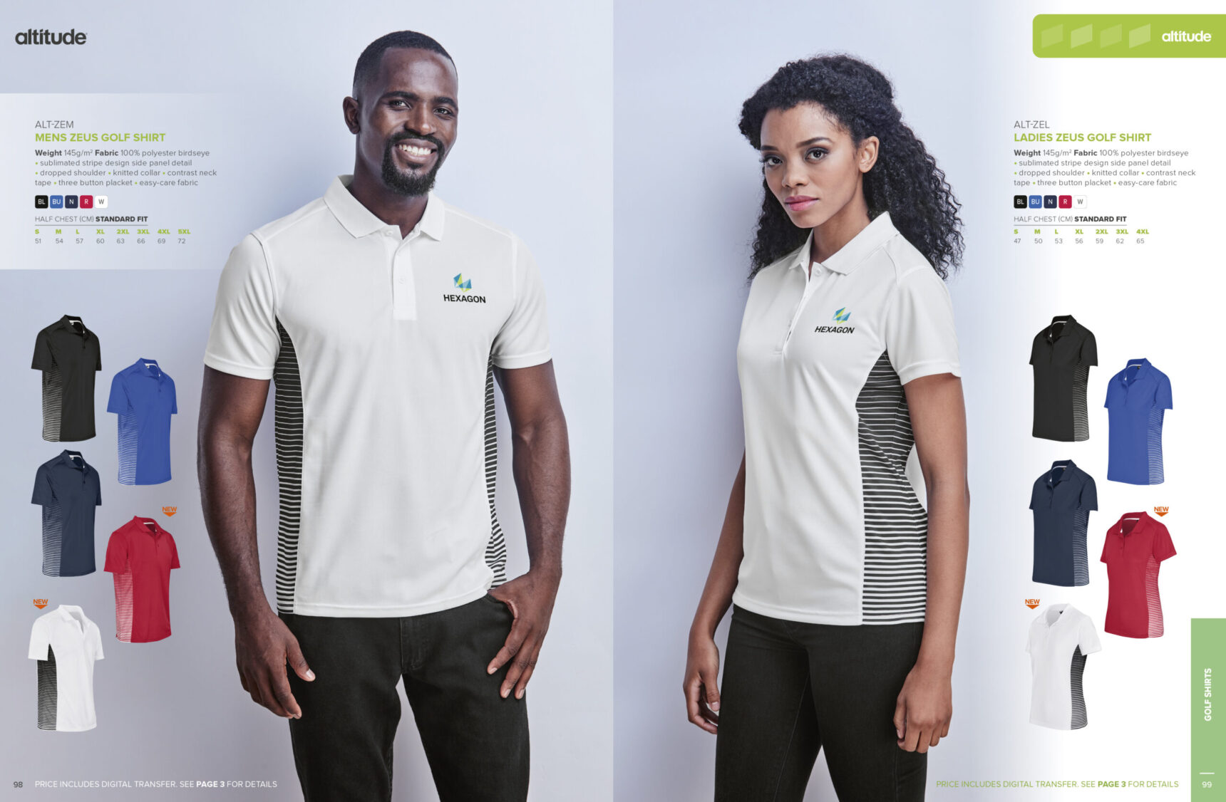 Ladies Zeus Golf Shirt - Image 10