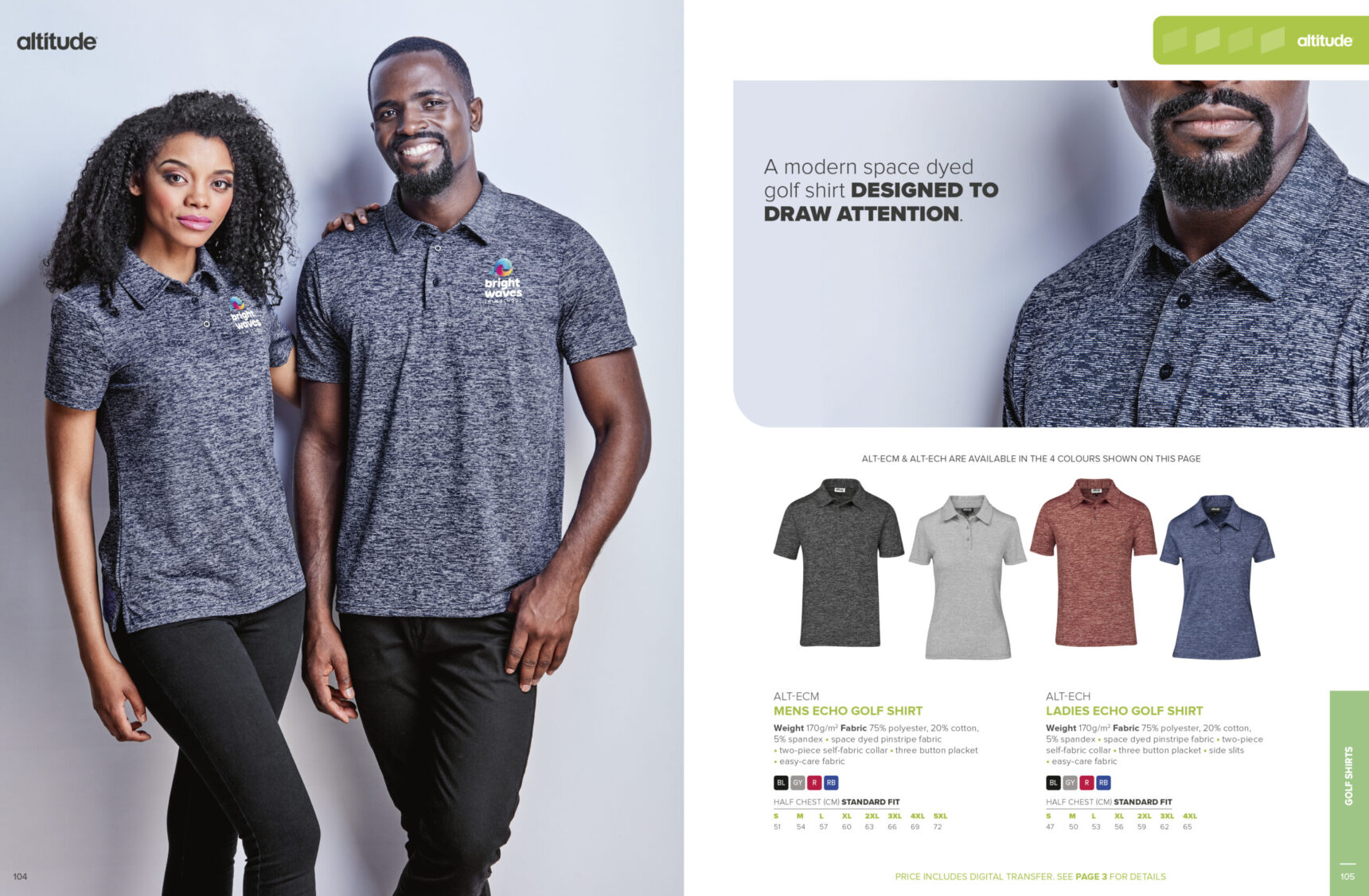 Ladies Echo Golf Shirt - Image 6