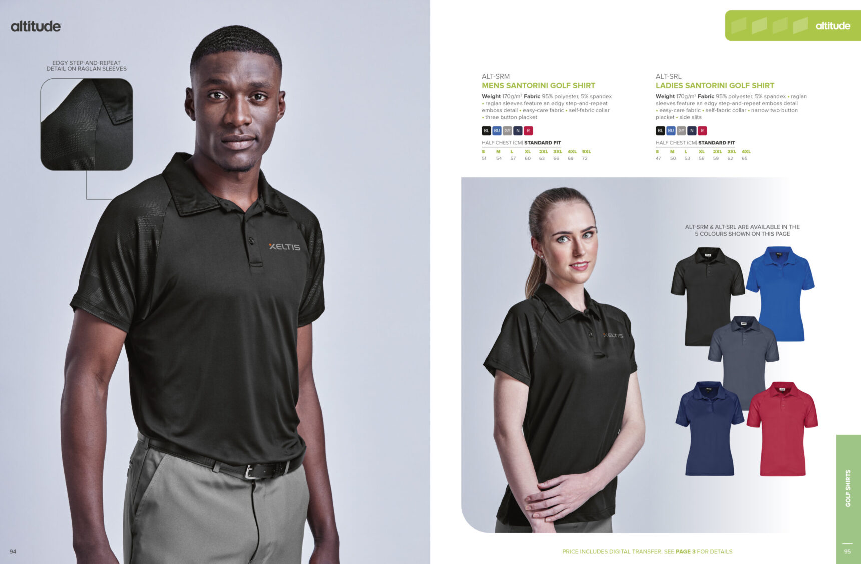 Ladies Santorini Golf Shirt - Image 2
