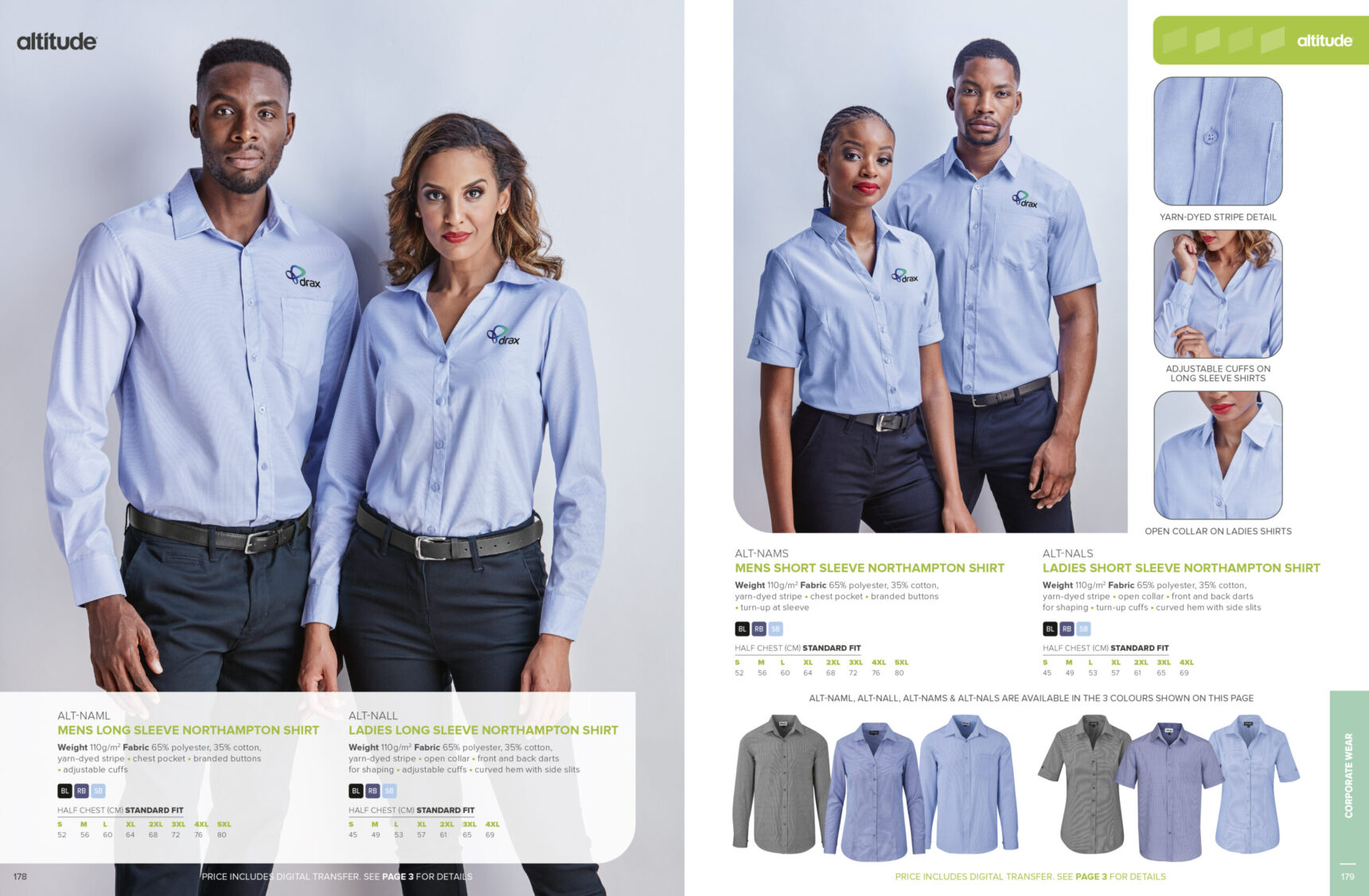 Ladies Long Sleeve Northampton Shirt - Image 7