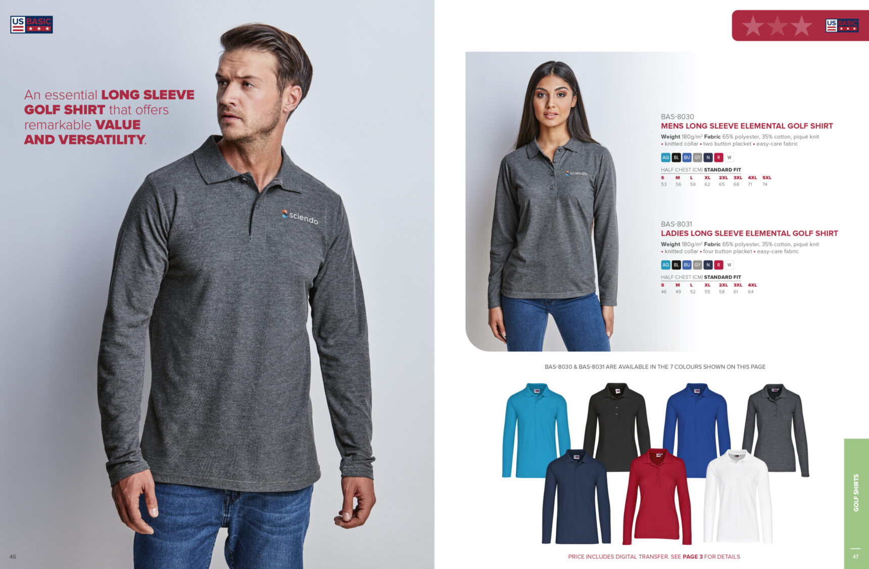 Ladies Long Sleeve Elemental Golf Shirt - Image 4