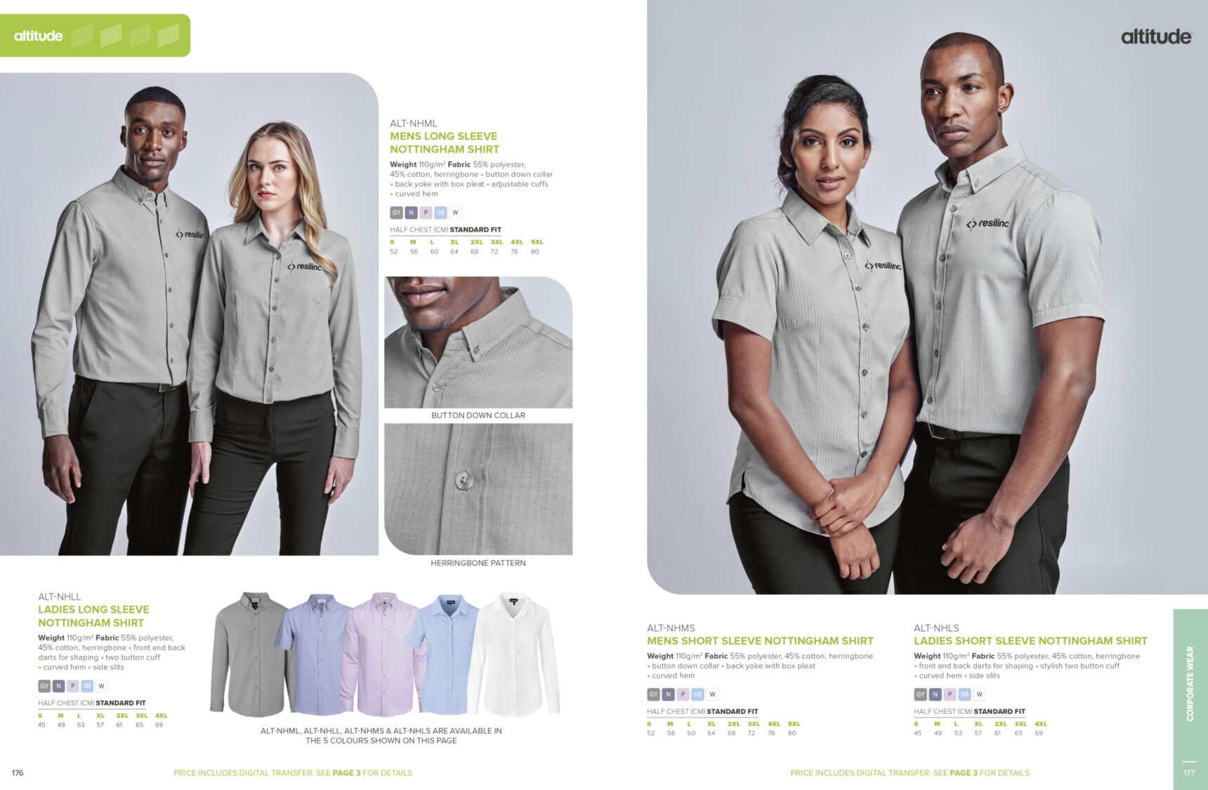 Ladies Long Sleeve Nottingham Shirt - Image 7