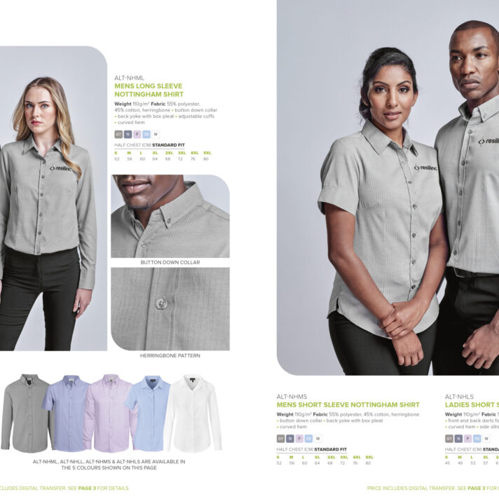 Ladies Long Sleeve Nottingham Shirt - Image 7