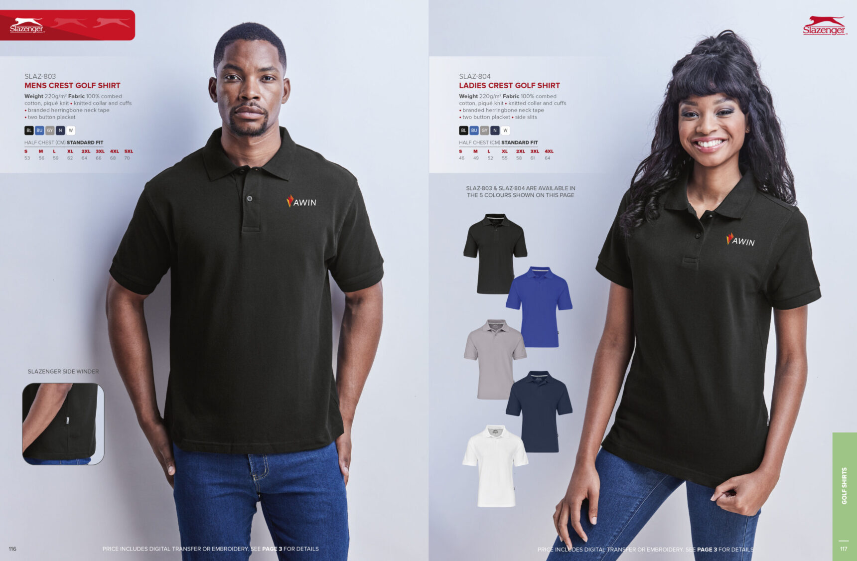 Ladies Crest Golf Shirt - Image 7