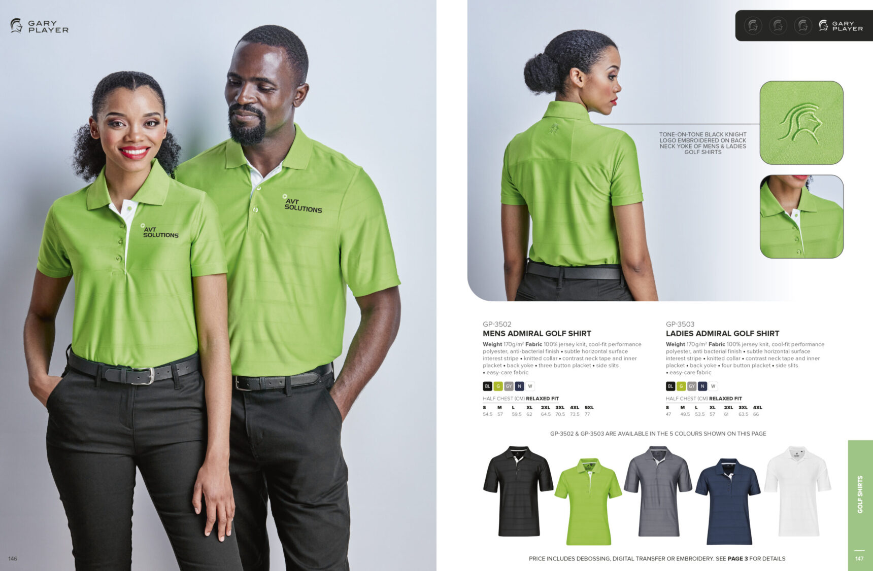 Mens Admiral Golf Shirt - Image 6