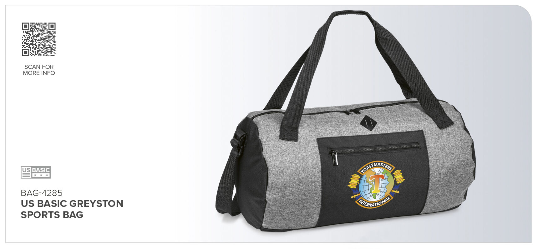 US Basic Greyston Sports Bag - Image 4