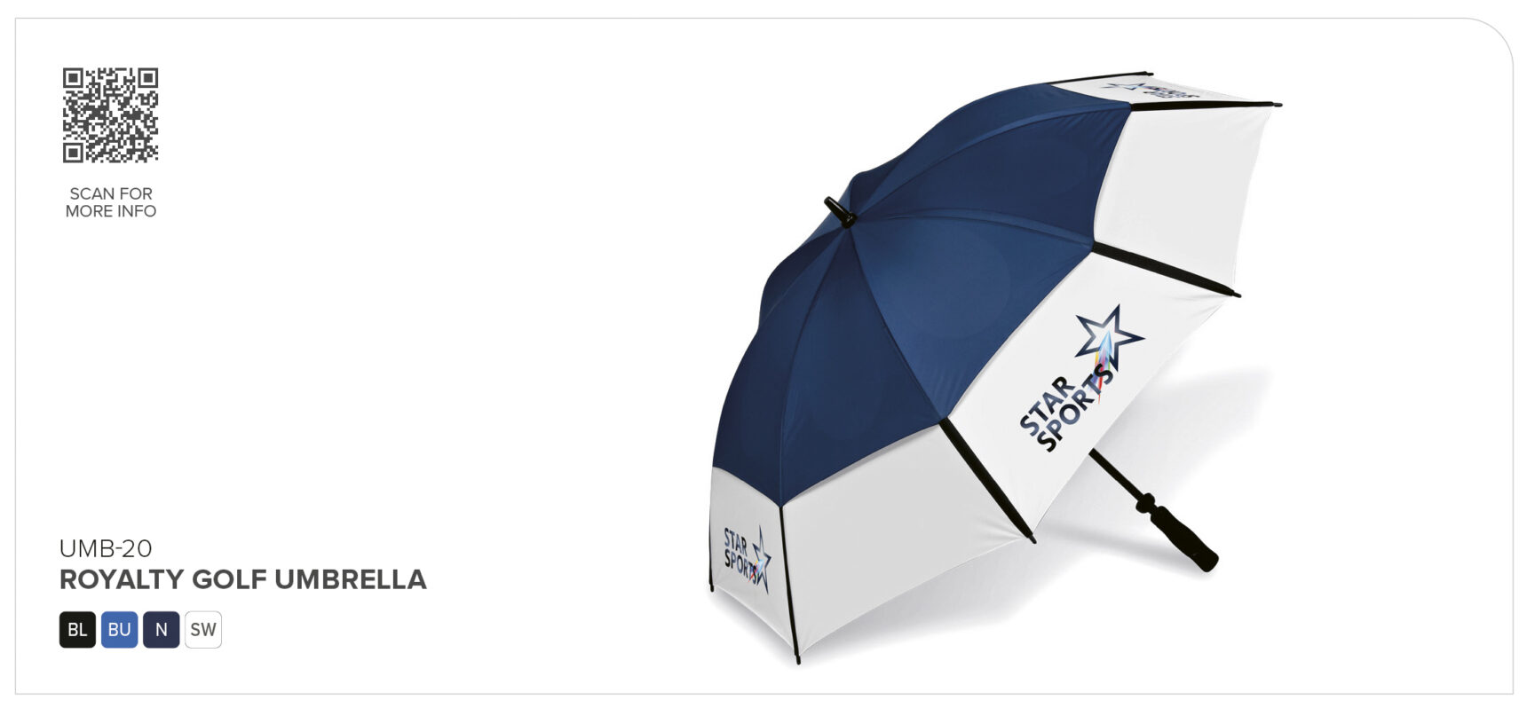Royalty Golf Umbrella - Image 3