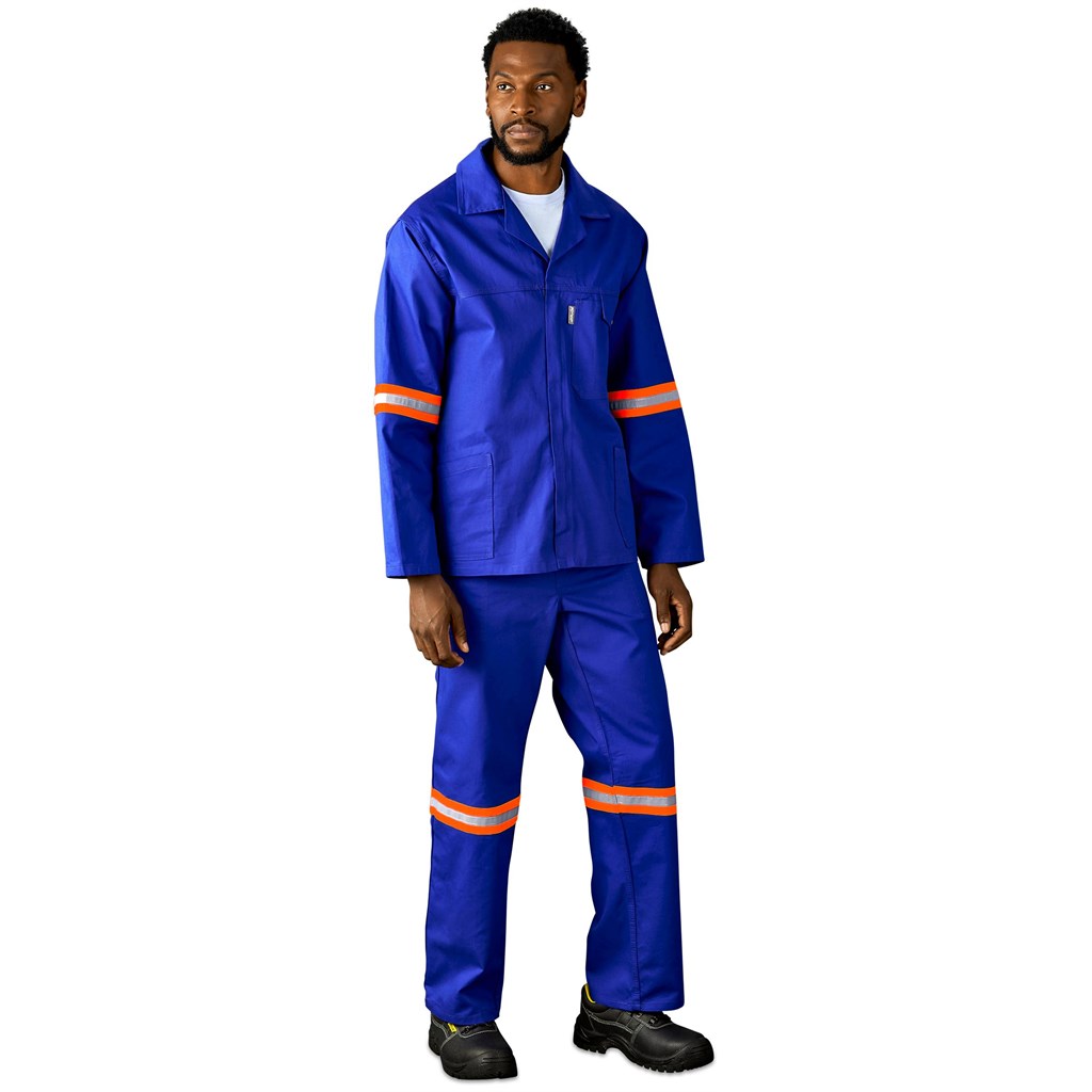 Artisan Premium 100% Cotton Jacket - Reflective Arms - Orange Tape - Image 15