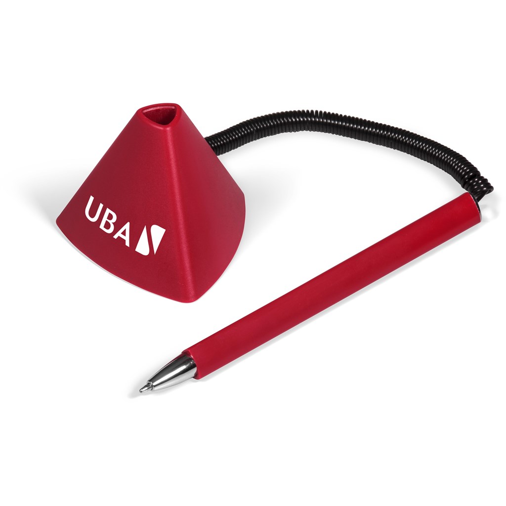 Altitude Prism Desk Ball Pen - Red - Image 2
