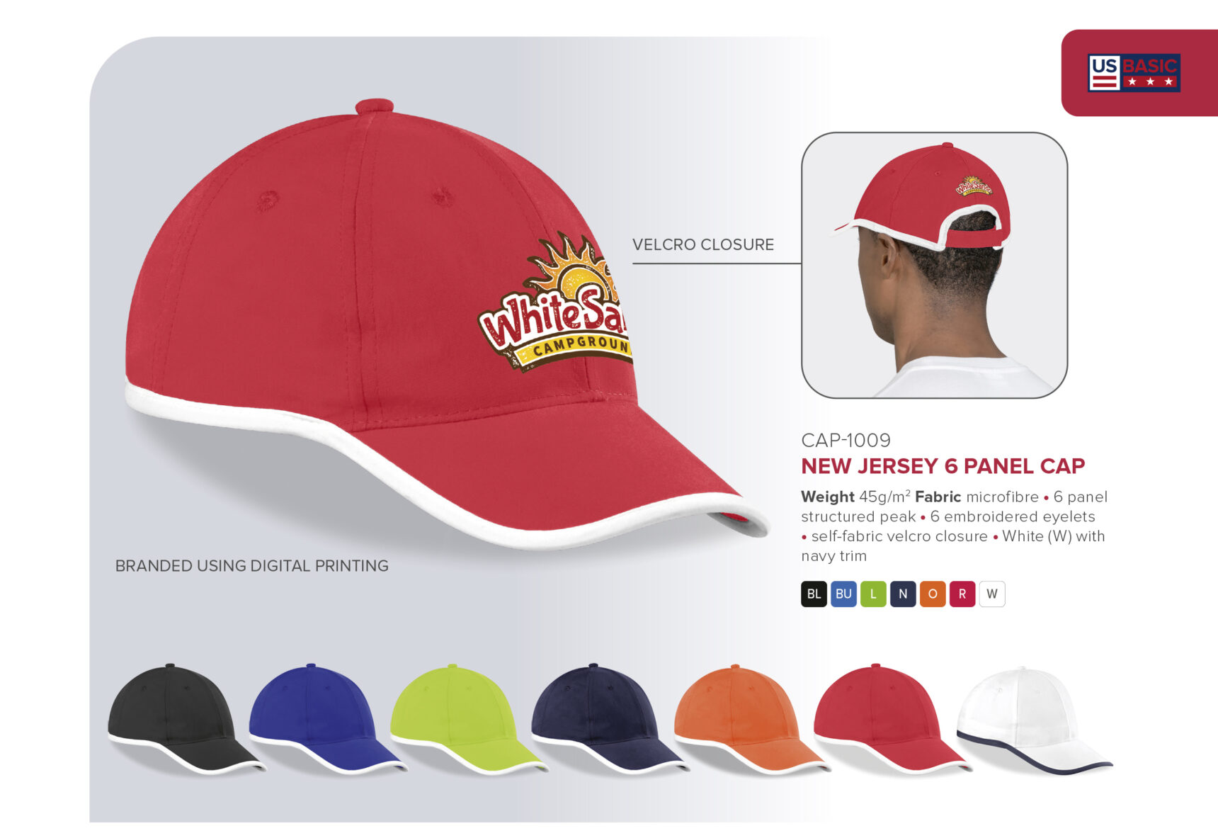 New Jersey Cap - 6 Panel - Image 6