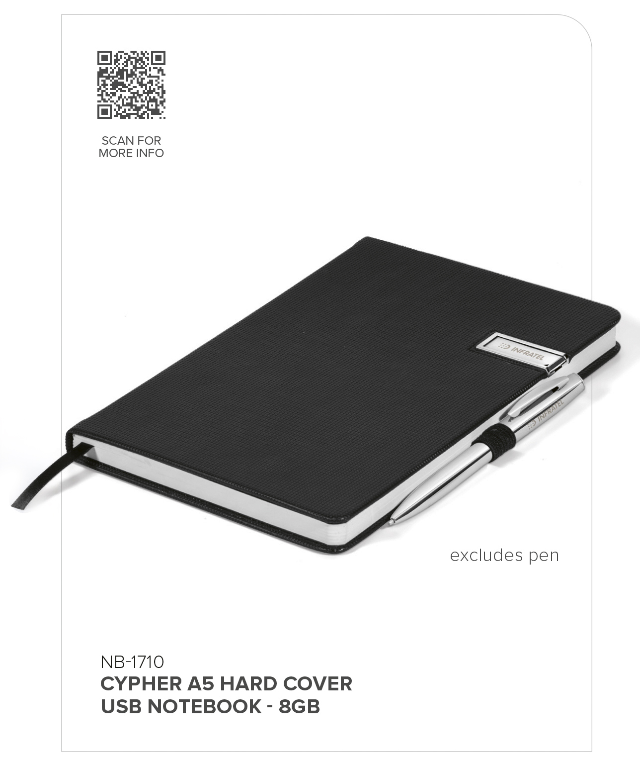 Cypher A5 Hard Cover Flash Drive Notebook - 8GB - Image 8