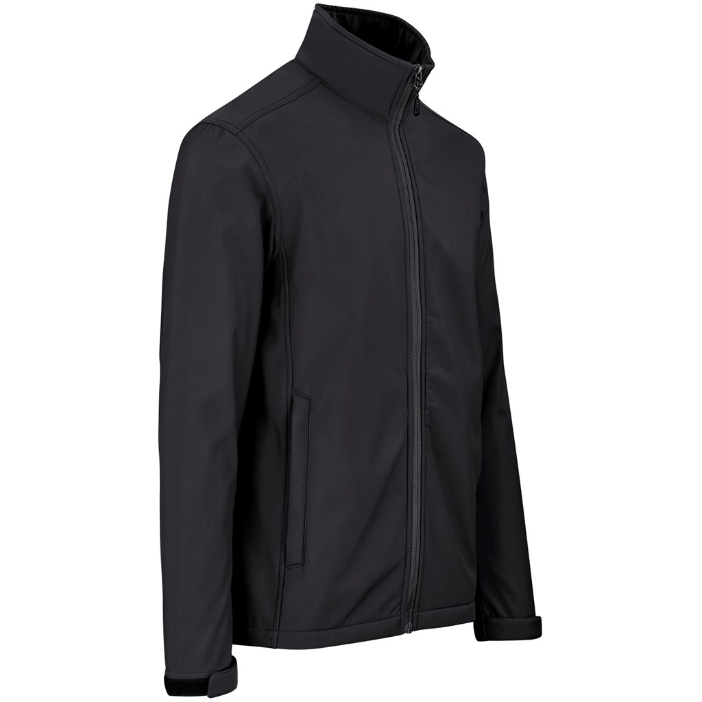 Mens Maxson Softshell Jacket - Black - Image 4
