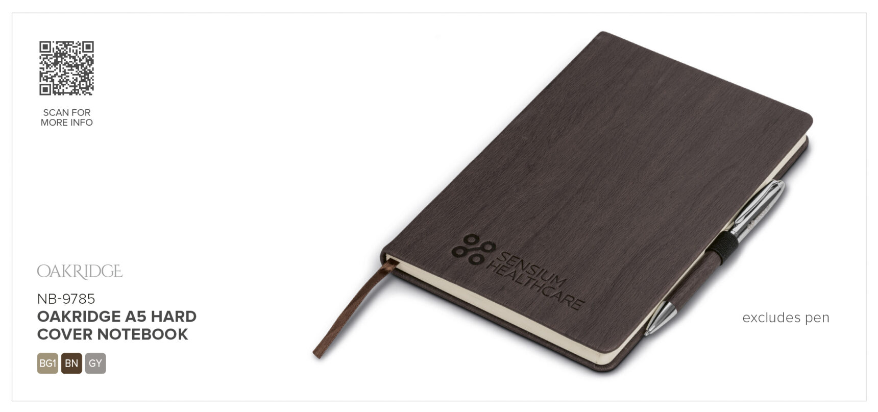 Altitude Oakridge A5 Hard Cover Notebook - Image 5