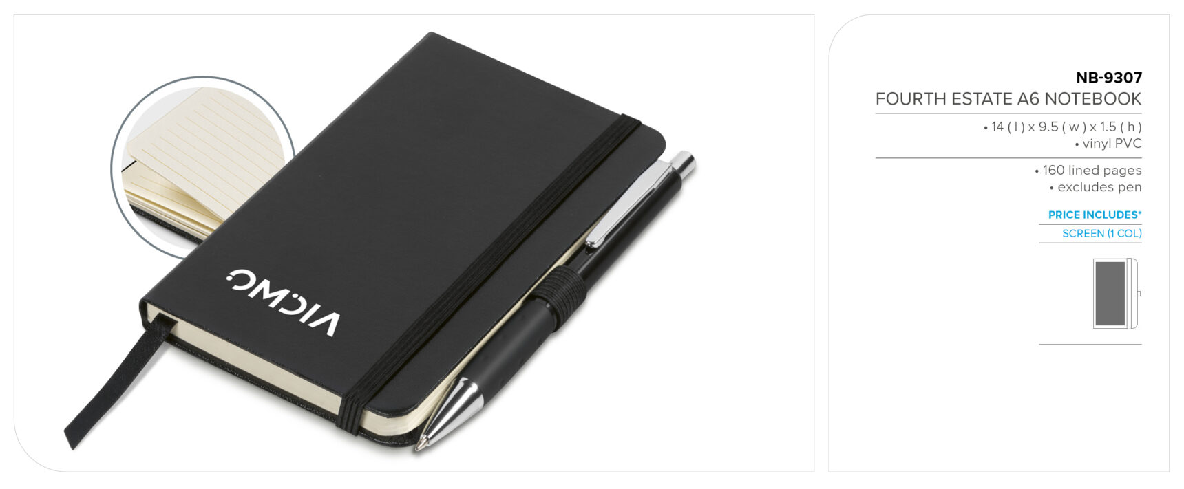 Altitude Fourth Estate A6 Hard Cover Notebook - Image 6