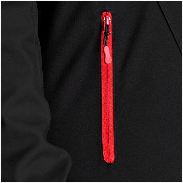 Mens Geneva Softshell Jacket - Black Red - Image 4