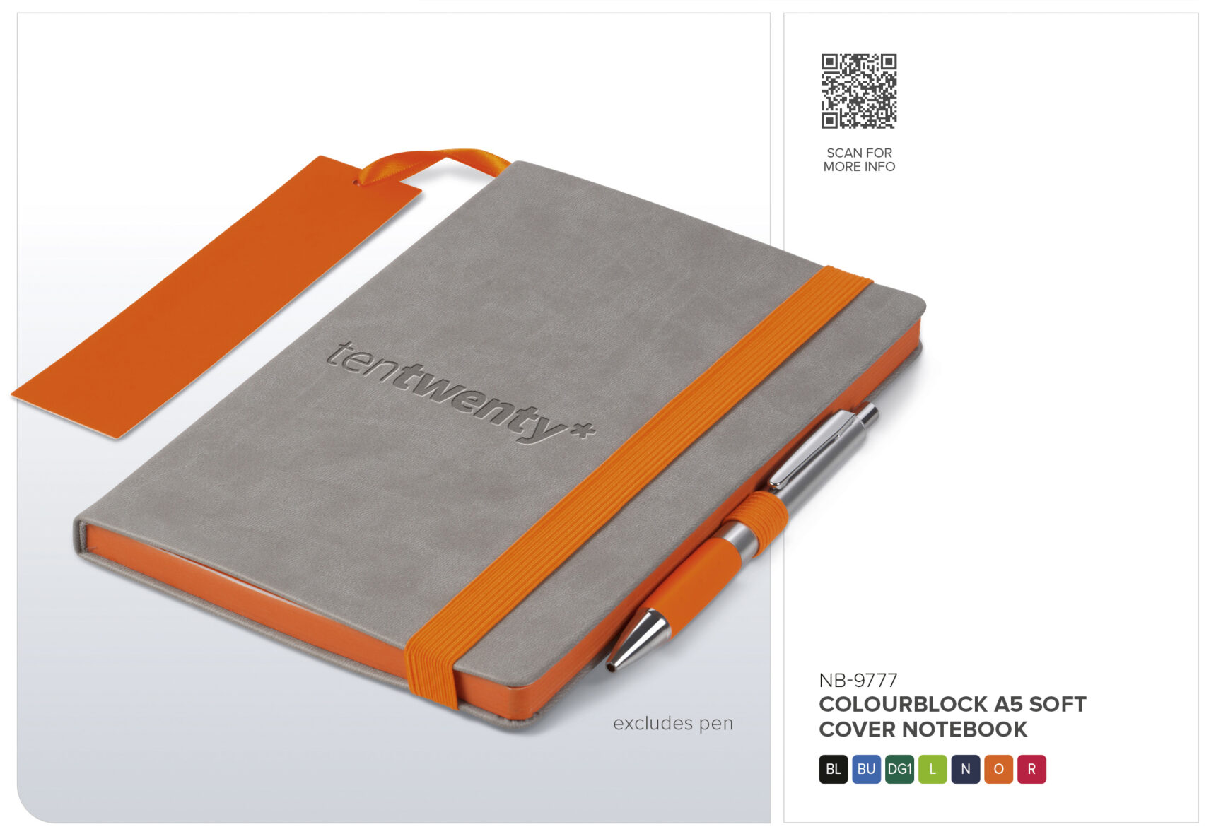 Altitude Colourblock A5 Soft Cover Notebook - Image 8