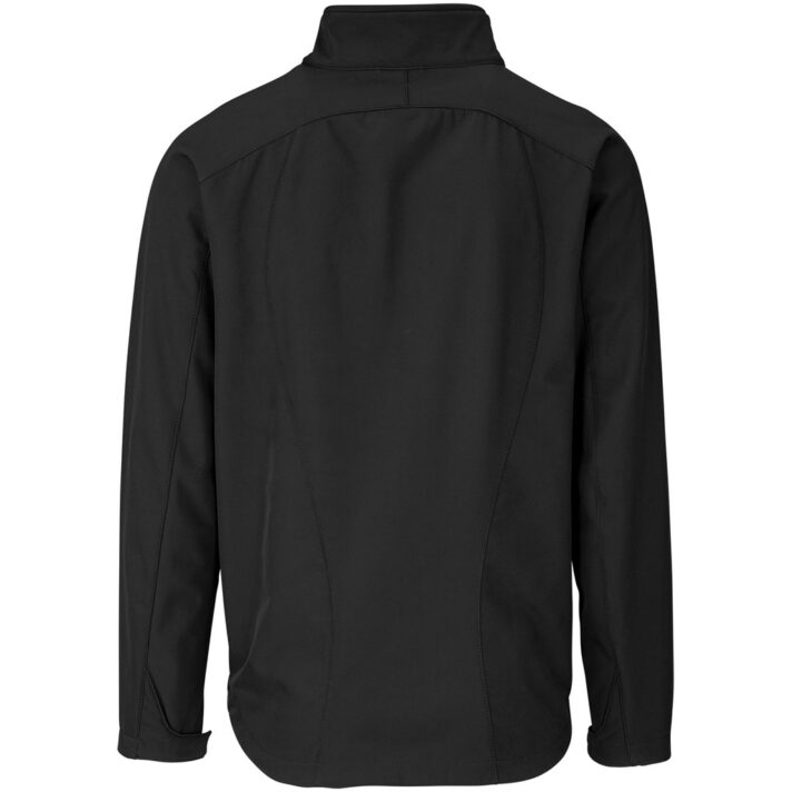 Mens Geneva Softshell Jacket - Black Red - Image 5
