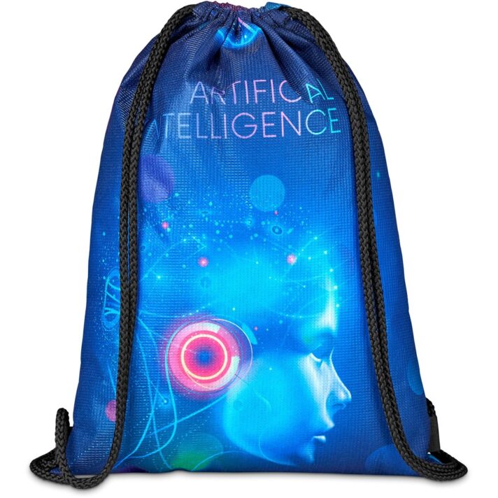 Pre-Printed Sample Hoppla Bellville Recycled PET Drawstring Bag - Image 2