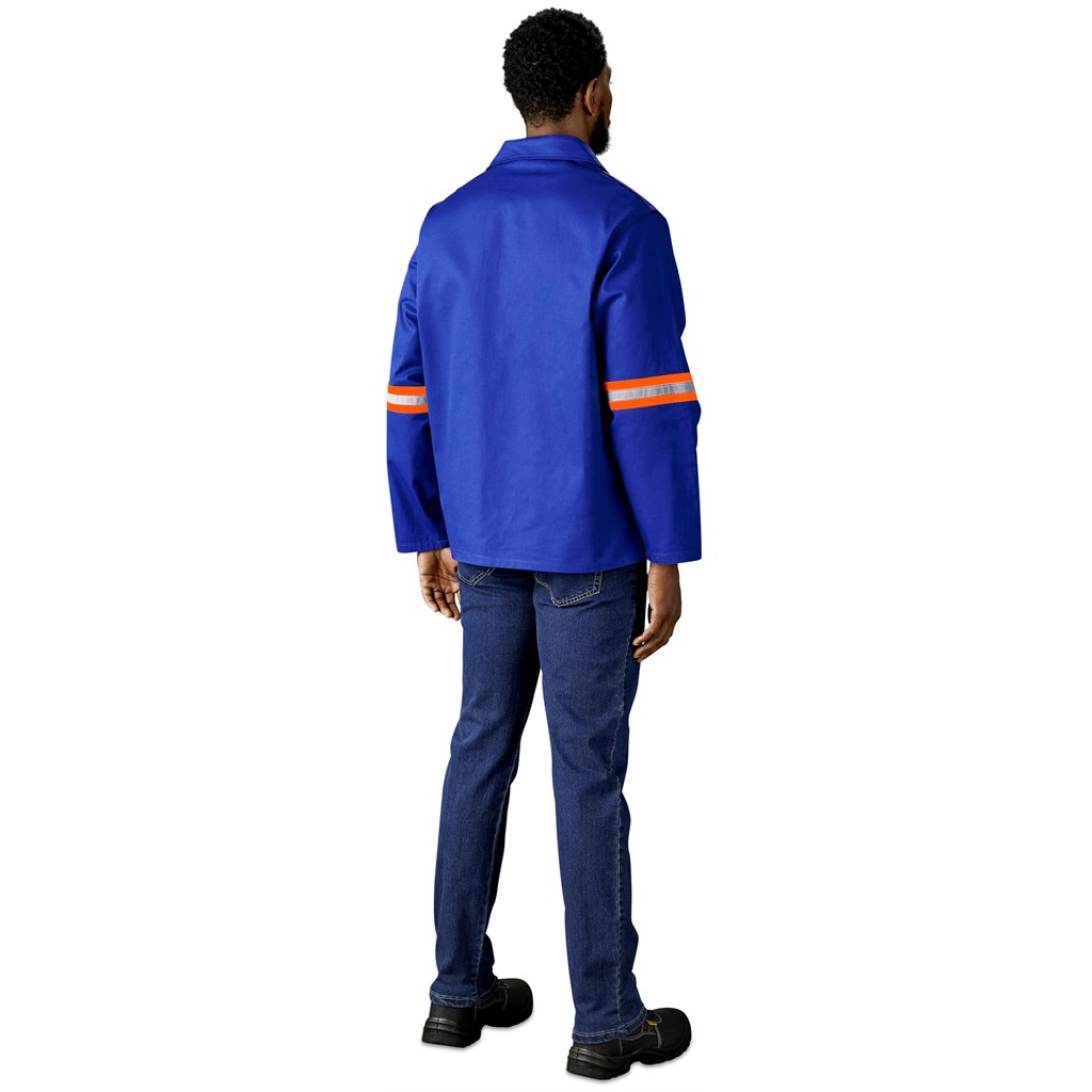 Artisan Premium 100% Cotton Jacket - Reflective Arms - Orange Tape - Image 10