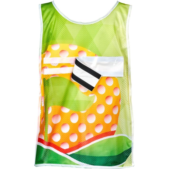 Pre-Printed Sample Hoppla Jackal Polyester Caddy Bib with PVC Name Sleeve - Image 5