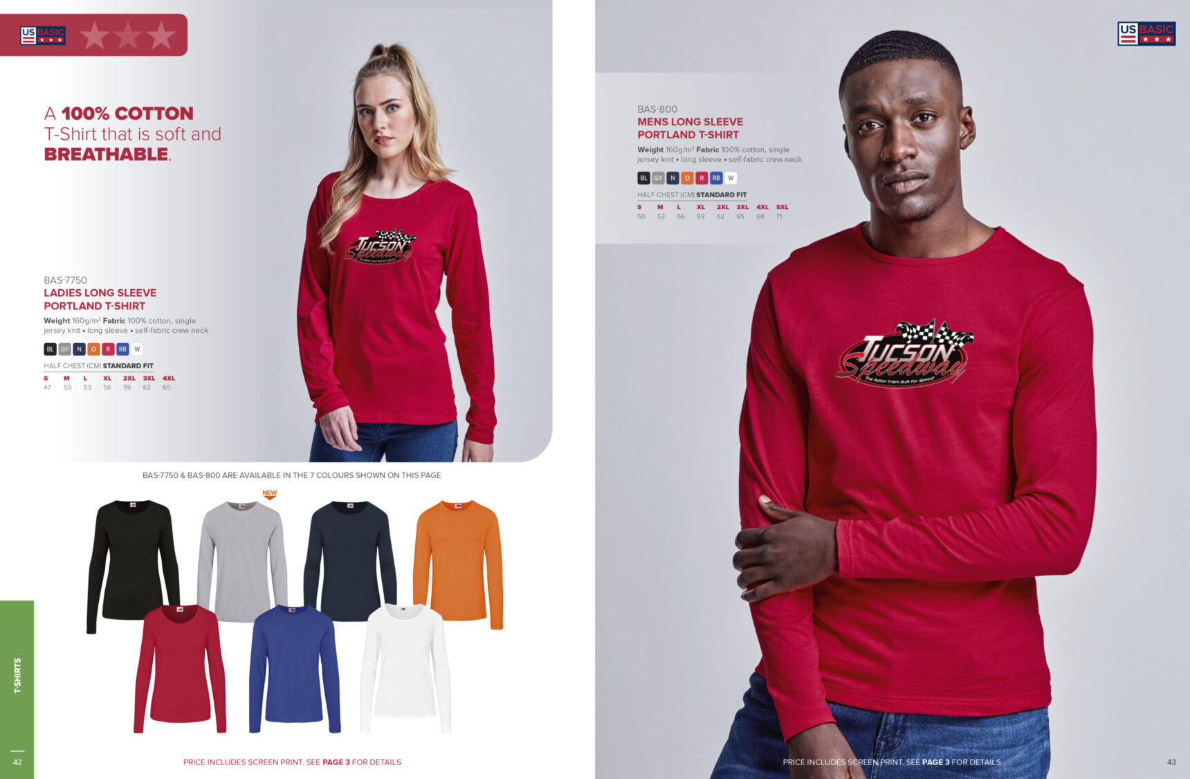 Mens Long Sleeve Portland T-Shirt - Image 7