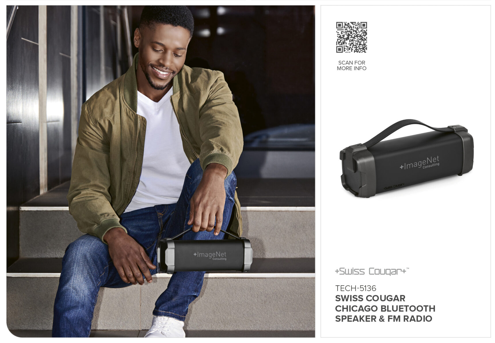 Swiss Cougar Chicago Bluetooth Speaker & FM Radio - Image 15