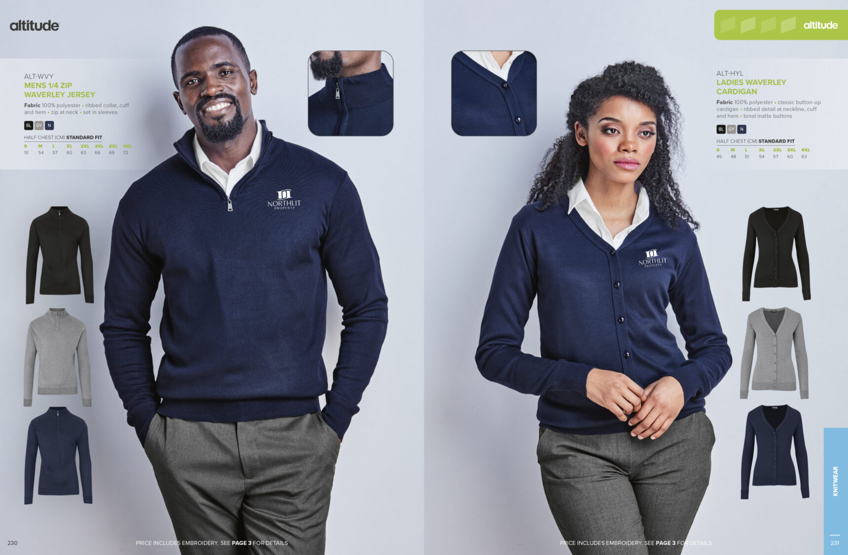 Mens 1/4 Zip Waverley Jersey - Image 5
