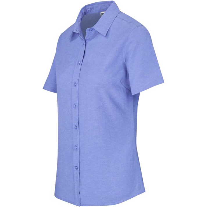 Ladies Short Sleeve Oxford Shirt - Image 8