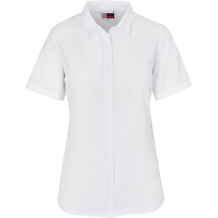 Ladies Short Sleeve Oxford Shirt - Image 12