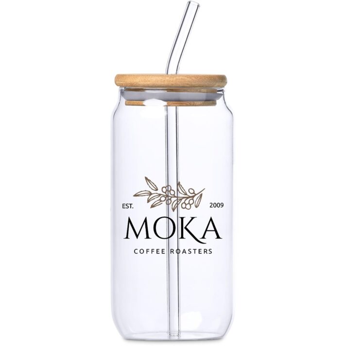 Okiyo Natsu Glass & Bamboo Tumbler & Straw - 500ml - Image 8