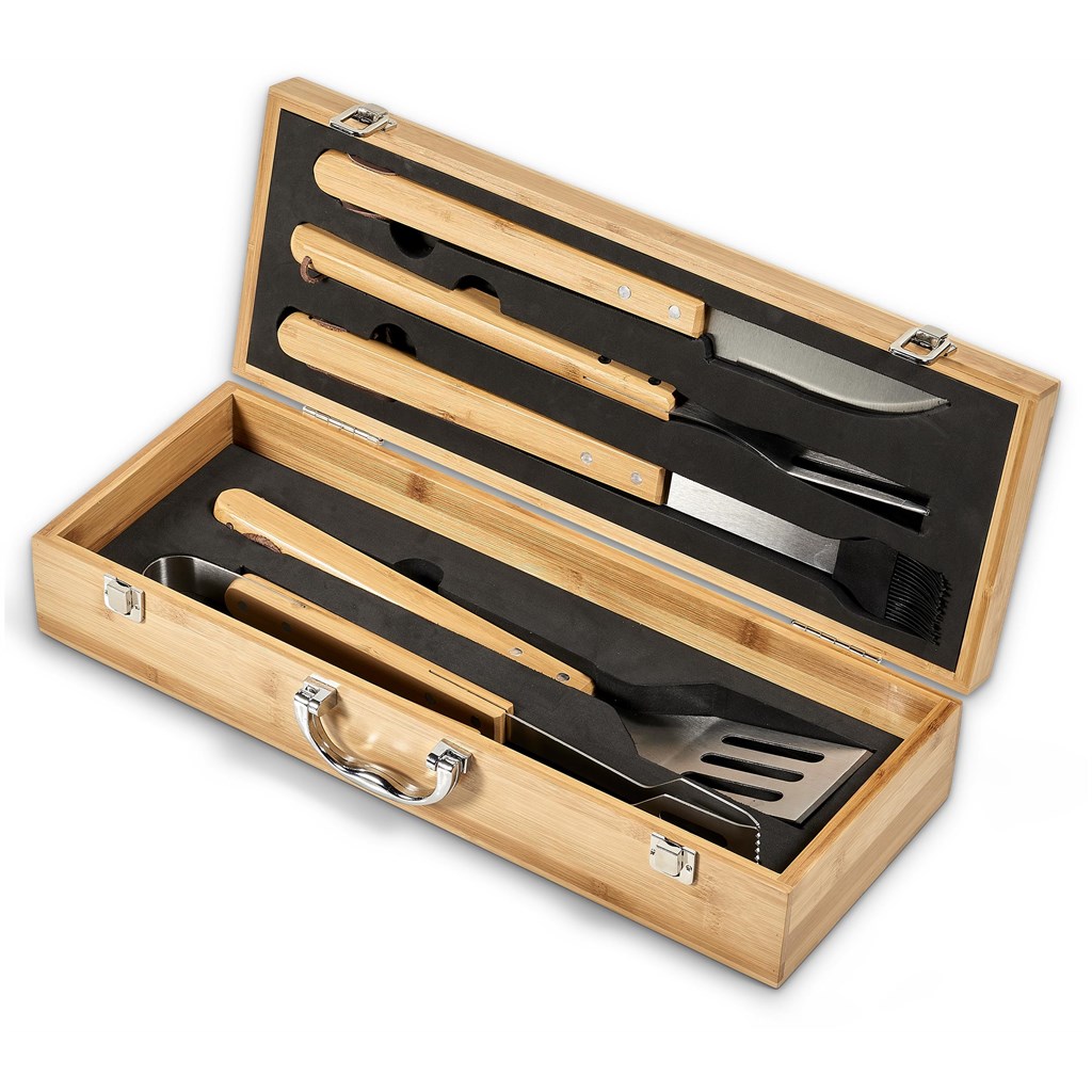 Okiyo Yakiniku Bamboo 5-Piece Braai Set - Image 4
