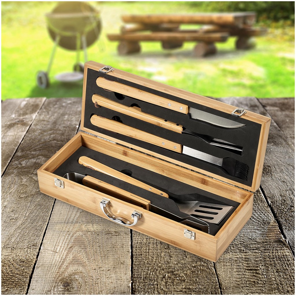Okiyo Yakiniku Bamboo 5-Piece Braai Set - Image 15