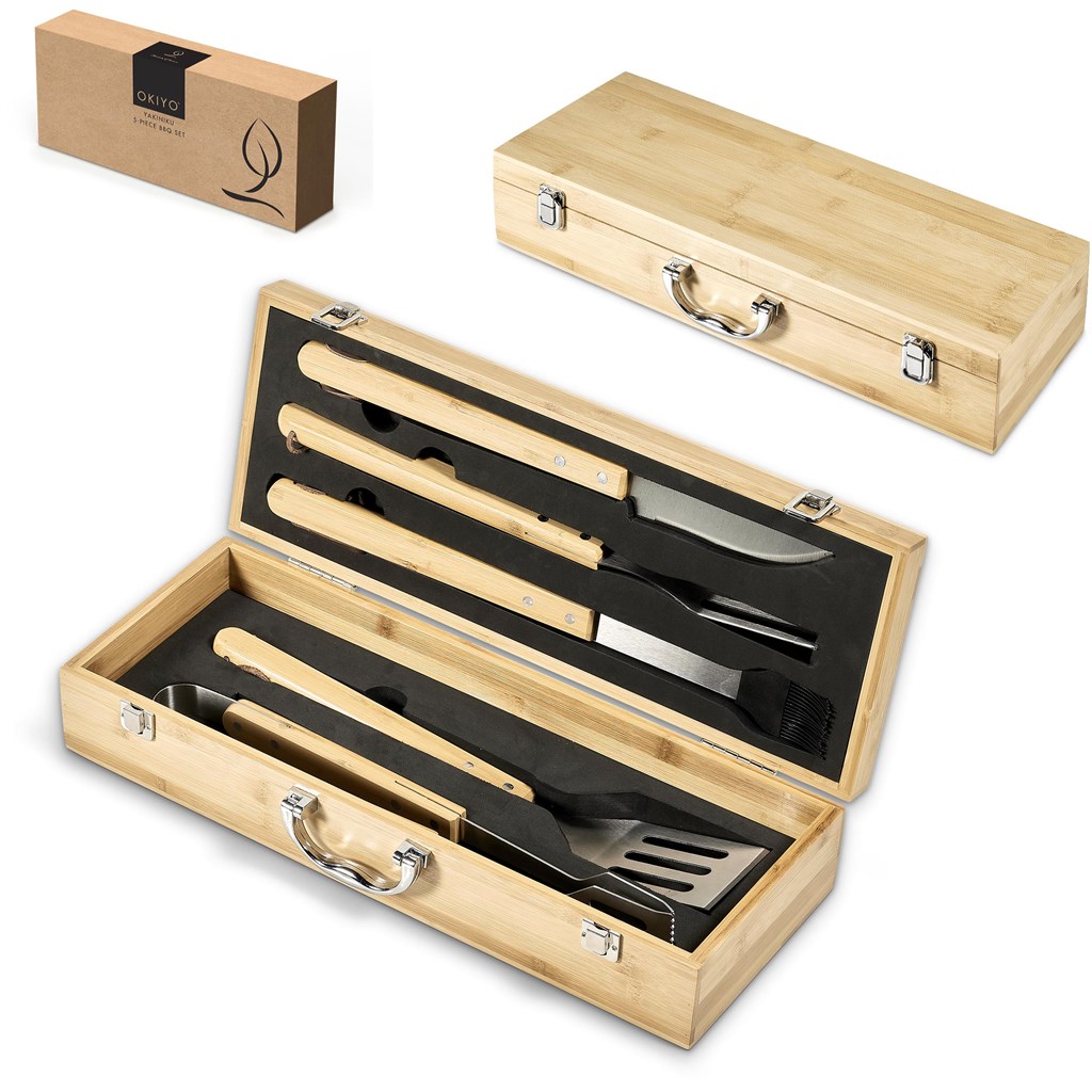 Okiyo Yakiniku Bamboo 5-Piece Braai Set - Image 6