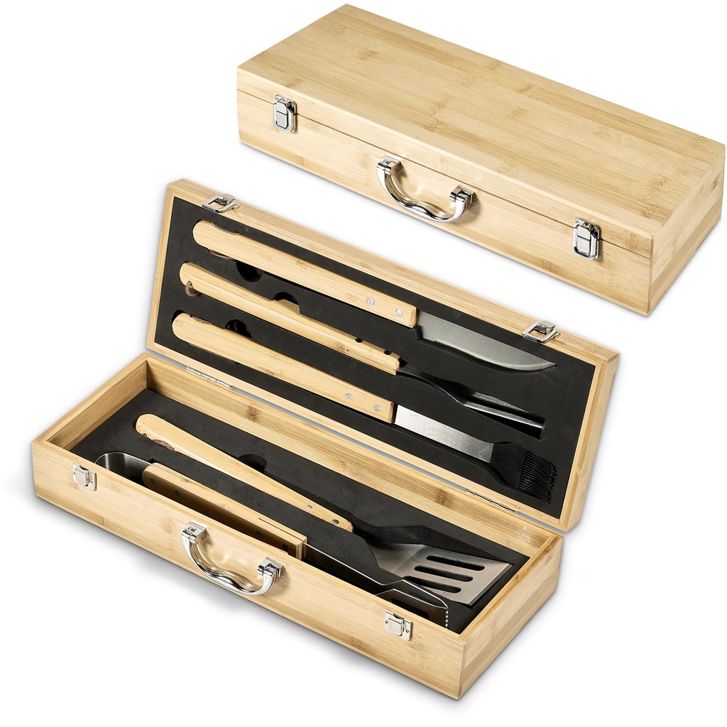 Okiyo Yakiniku Bamboo 5-Piece Braai Set - Image 5