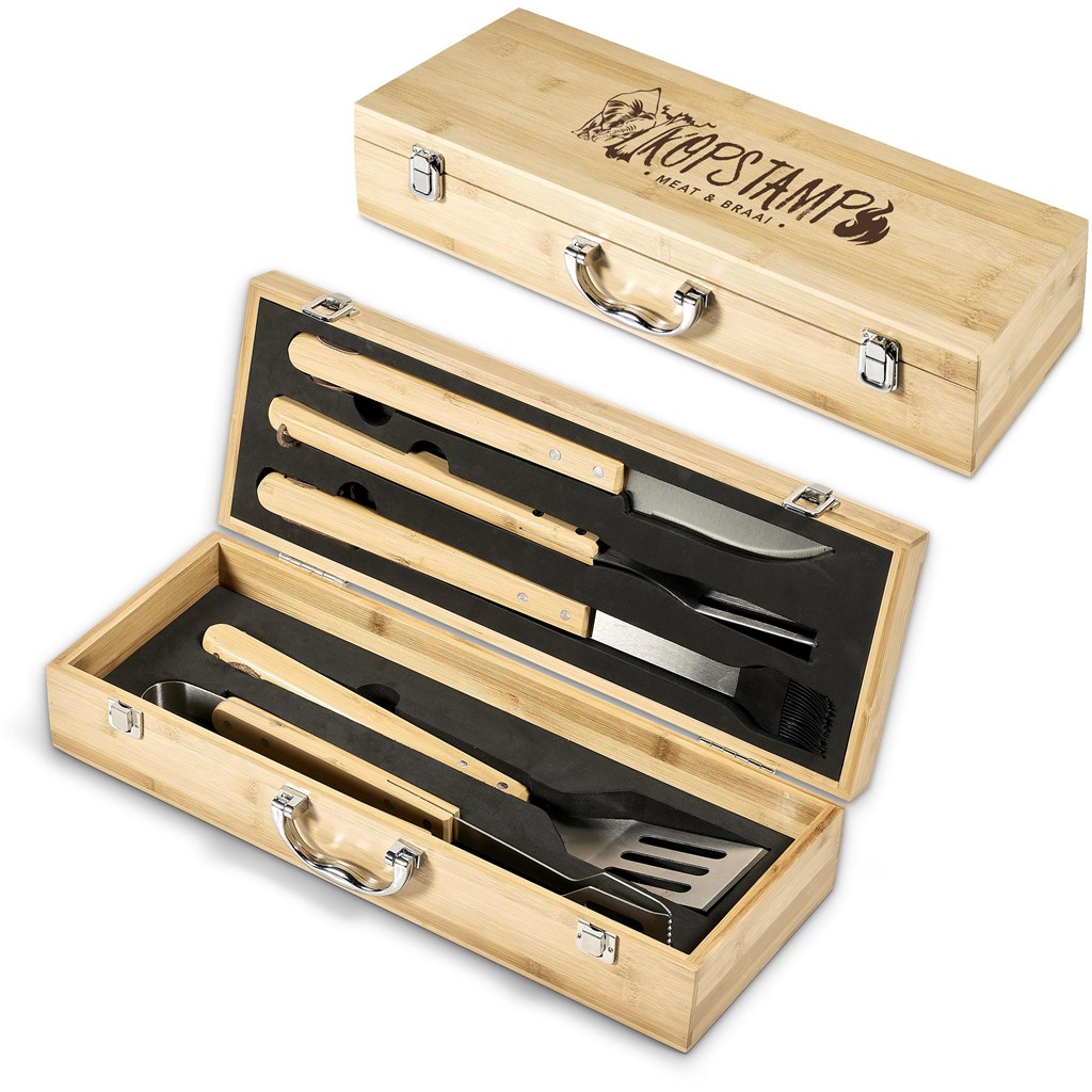Okiyo Yakiniku Bamboo 5-Piece Braai Set - Image 10