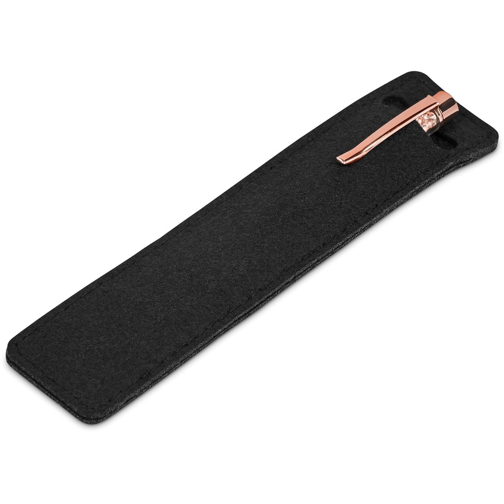 Hailey Ball Pen In Felt Pouch - Image 6