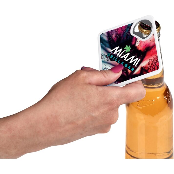 Altitude Sela Recycled Plastic Bottle Opener Coaster - Image 12
