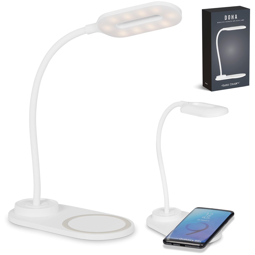 Swiss Cougar Doha Wireless Charger & Desk Lamp - Image 4