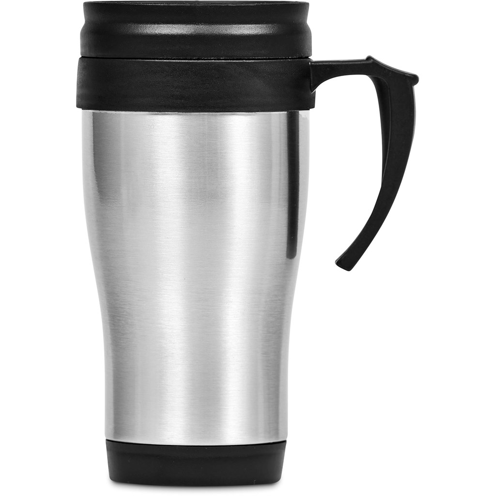 Arabica Stainless Steel & Plastic Double-Wall Mug - 450ml - Image 2
