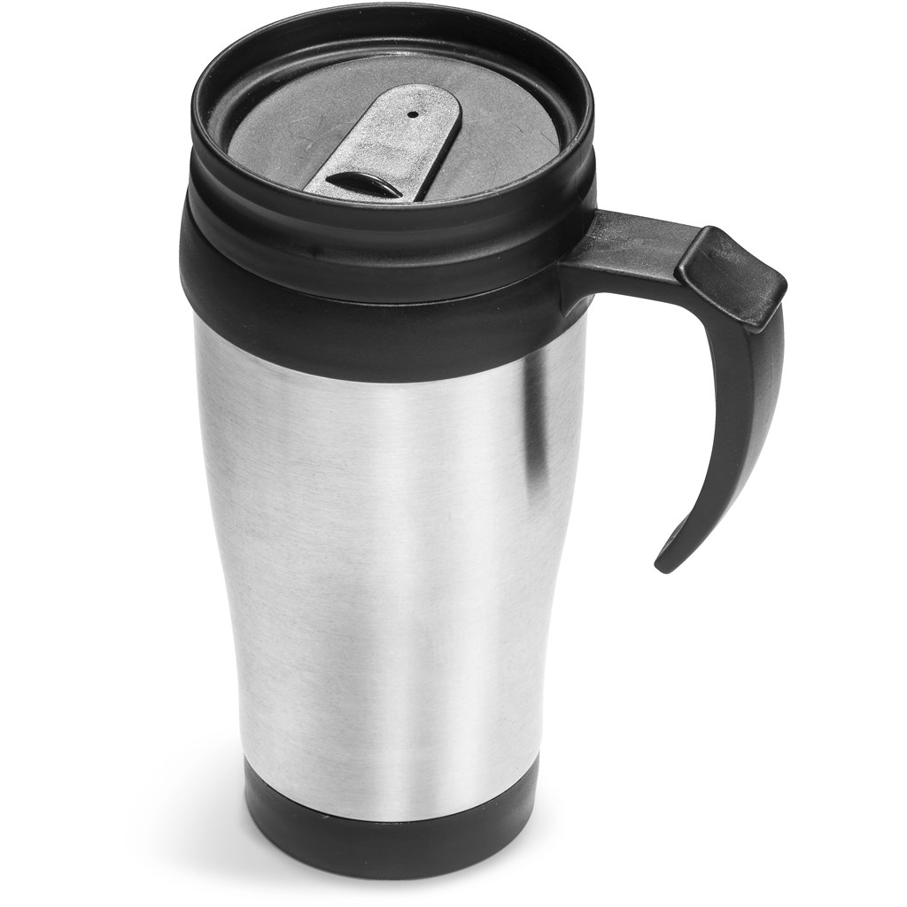 Arabica Stainless Steel & Plastic Double-Wall Mug - 450ml - Image 5