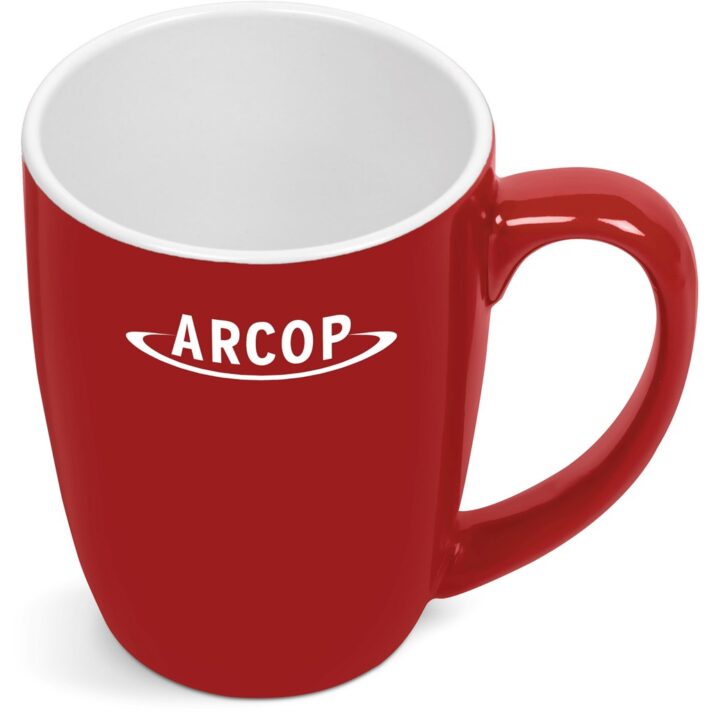 Payton Ceramic Coffee Mug - 325ml - Red - Image 2