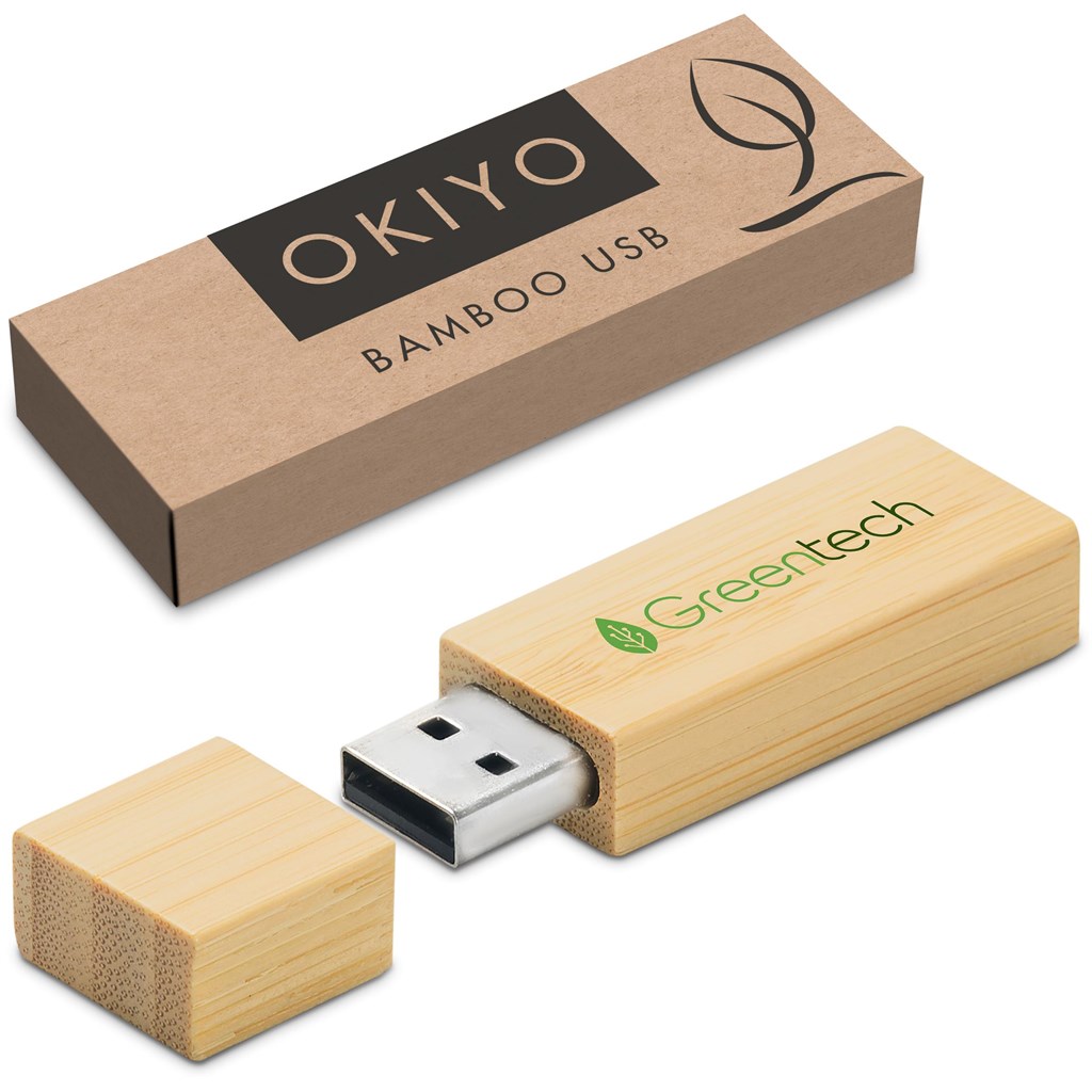 Okiyo Komorebi Bamboo Flash Drive - 16GB - Image 18