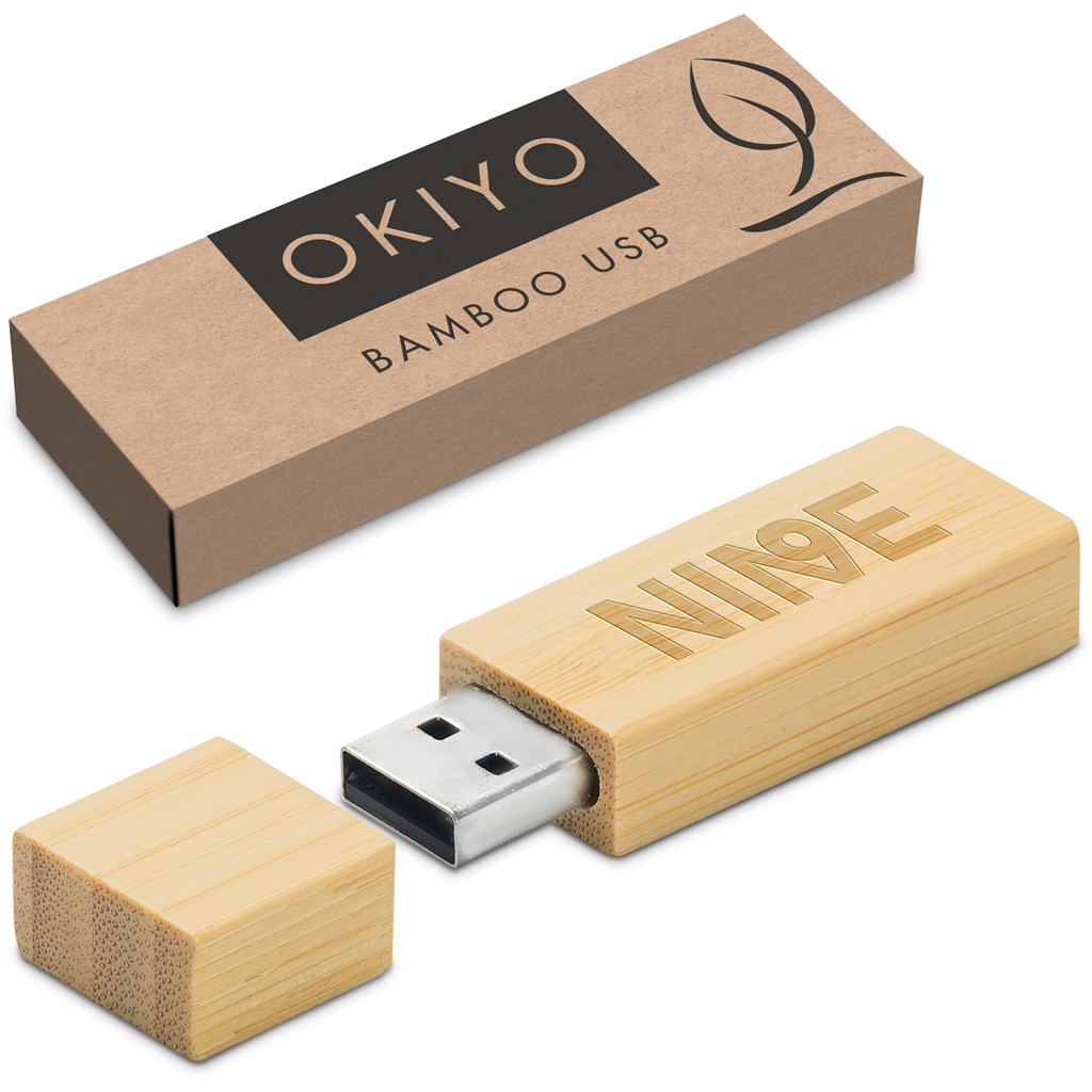 Okiyo Komorebi Bamboo Flash Drive - 16GB - Image 19