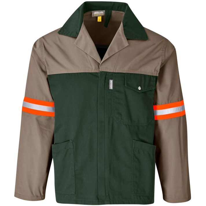 Site Premium Two-Tone Polycotton Jacket - Reflective Arms & Back - Orange Tape - Image 11